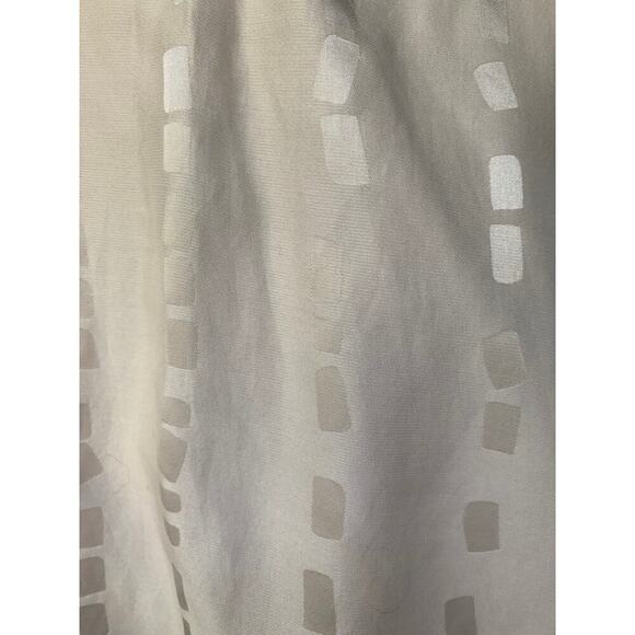 Marc Jacobs Silk Dolman Sleeve Tie Front Ivory Silk Jacquard Blouse Small - Picture 5 of 5